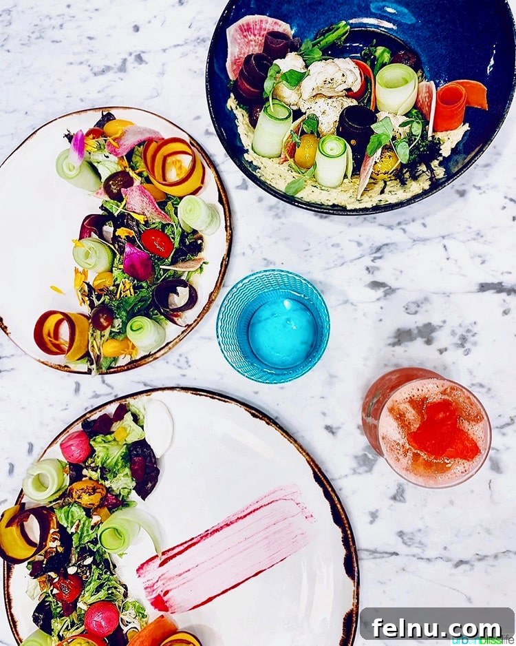 Atlanta's Hottest Dining Destinations 22 A colorful and healthy trio of salads presented beautifully at Local Motives in Atlanta.