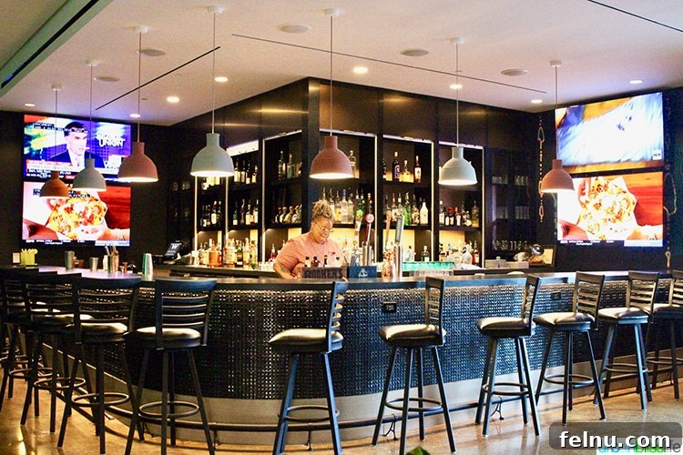 Atlanta's Hottest Dining Destinations 23 The sleek and modern bar area at Local Motives in Atlanta's W Hotel.