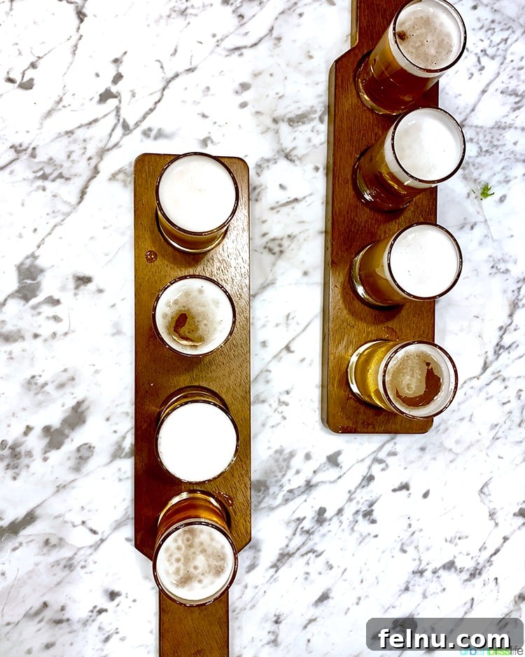 Atlanta's Hottest Dining Destinations 30 A flight of craft beers served at Local Motives in Atlanta.