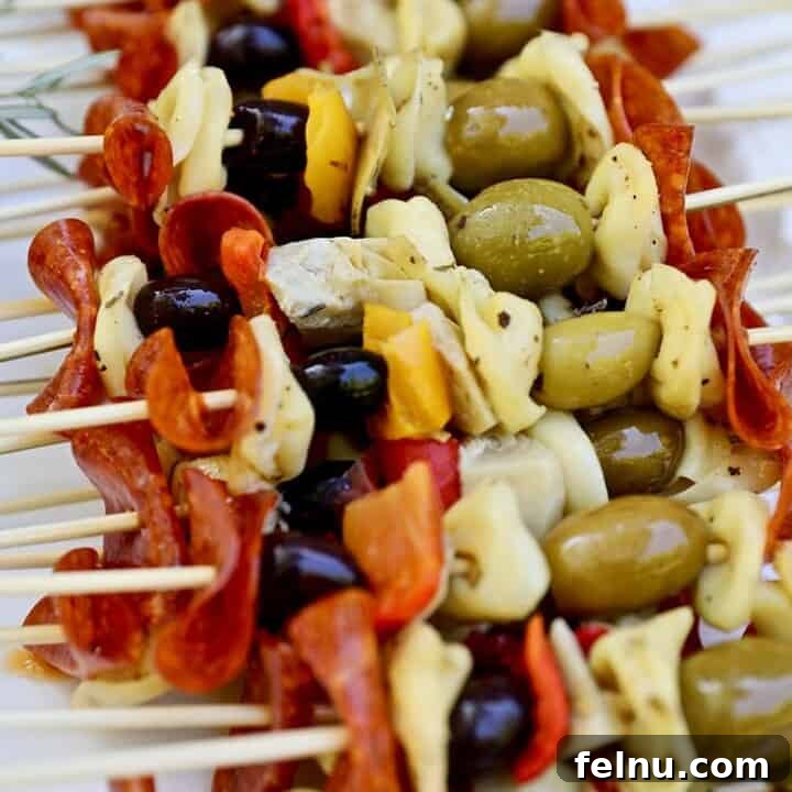 Antipasto Skewers closeup