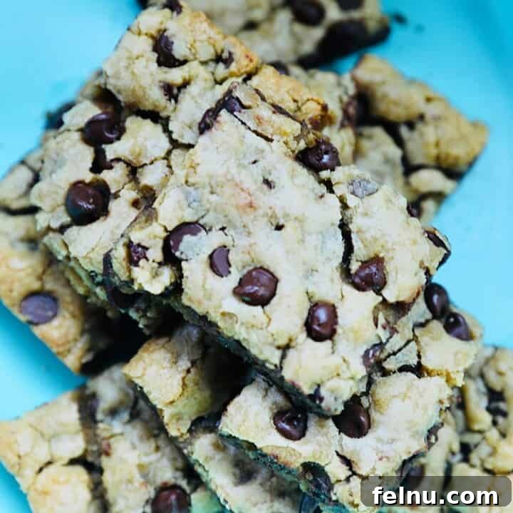 Delicious Stack of Chocolate Chip Bars