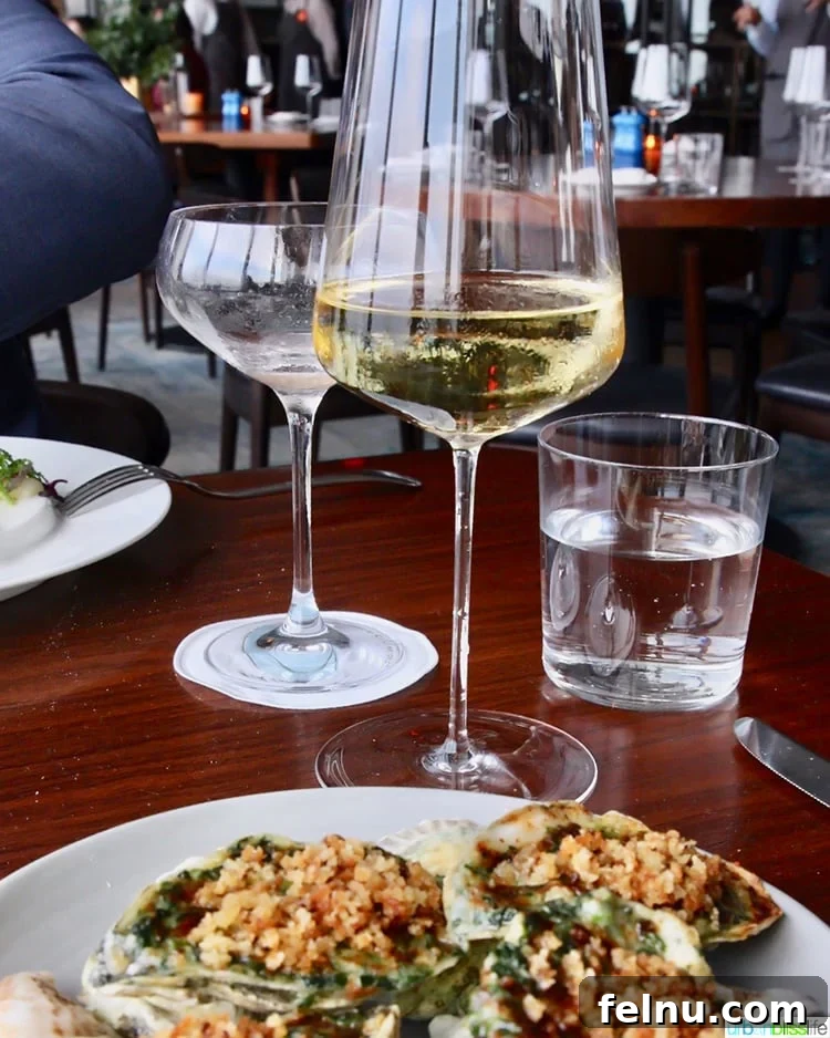NYC in a Weekend: Your 72-Hour Adventure 20 Elegant presentation of wine and oysters at Manhatta.