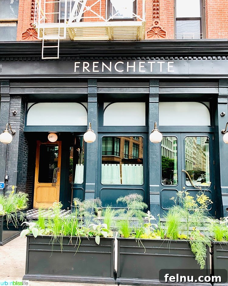 NYC in a Weekend: Your 72-Hour Adventure 26 Exterior of Frenchette NYC restaurant.