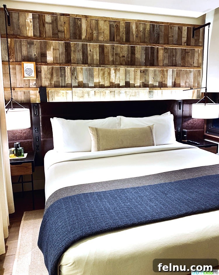 NYC in a Weekend: Your 72-Hour Adventure 4 Luxurious and eco-friendly room at 1 Hotel Central Park.