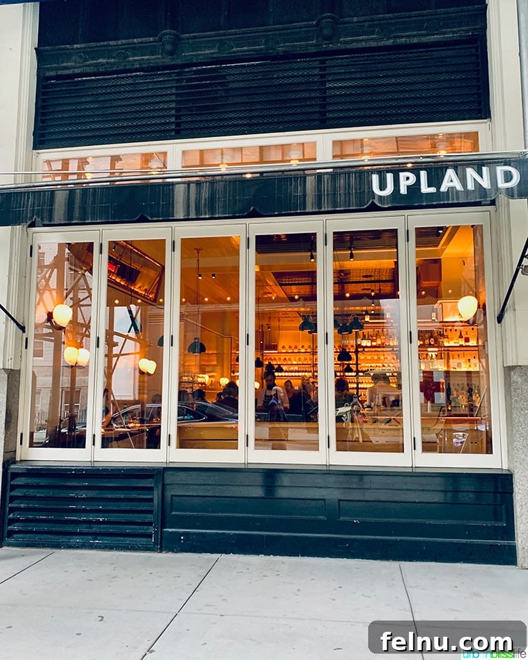 NYC in a Weekend: Your 72-Hour Adventure 31 Exterior view of Upland NYC restaurant.