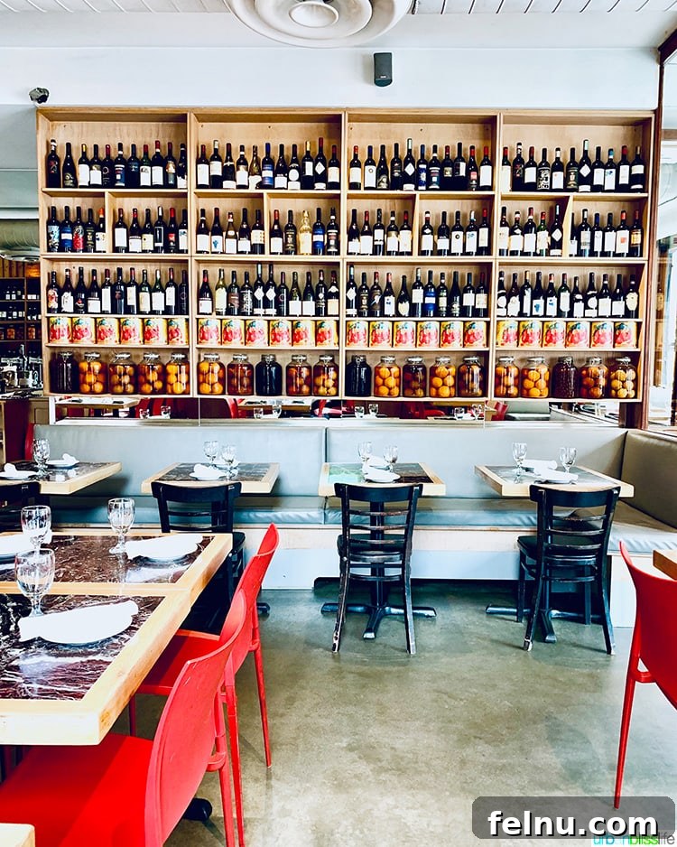NYC in a Weekend: Your 72-Hour Adventure 40 Intimate interior of Petrarca wine bar in NYC.