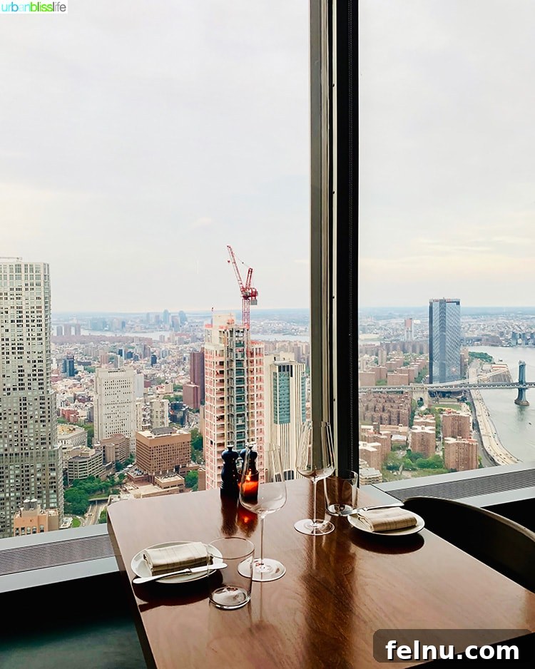 Manhatta A Culinary Journey Above New York City 16 Manhatta restaurant view