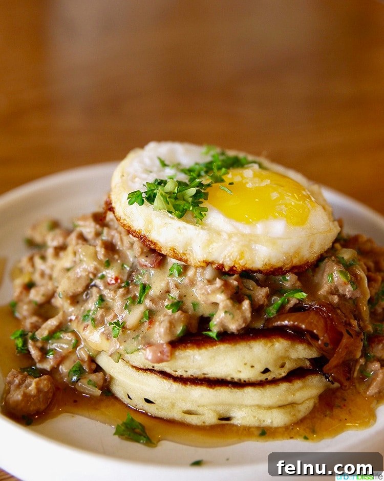 A Portland Culinary Gem: Canard Restaurant 3 The iconic Duck Stack at Canard Restaurant, a Portland must-try.