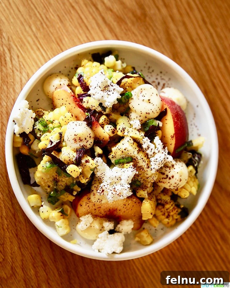 A Portland Culinary Gem: Canard Restaurant 8 Corn and Peach Salad: Fresh and seasonal flavors.