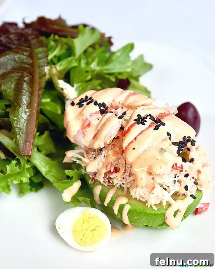 Celebrate in Style: Portland's Finest Restaurants 23 A delicious crab-stuffed avocado dish at Andina, showcasing fresh seafood.