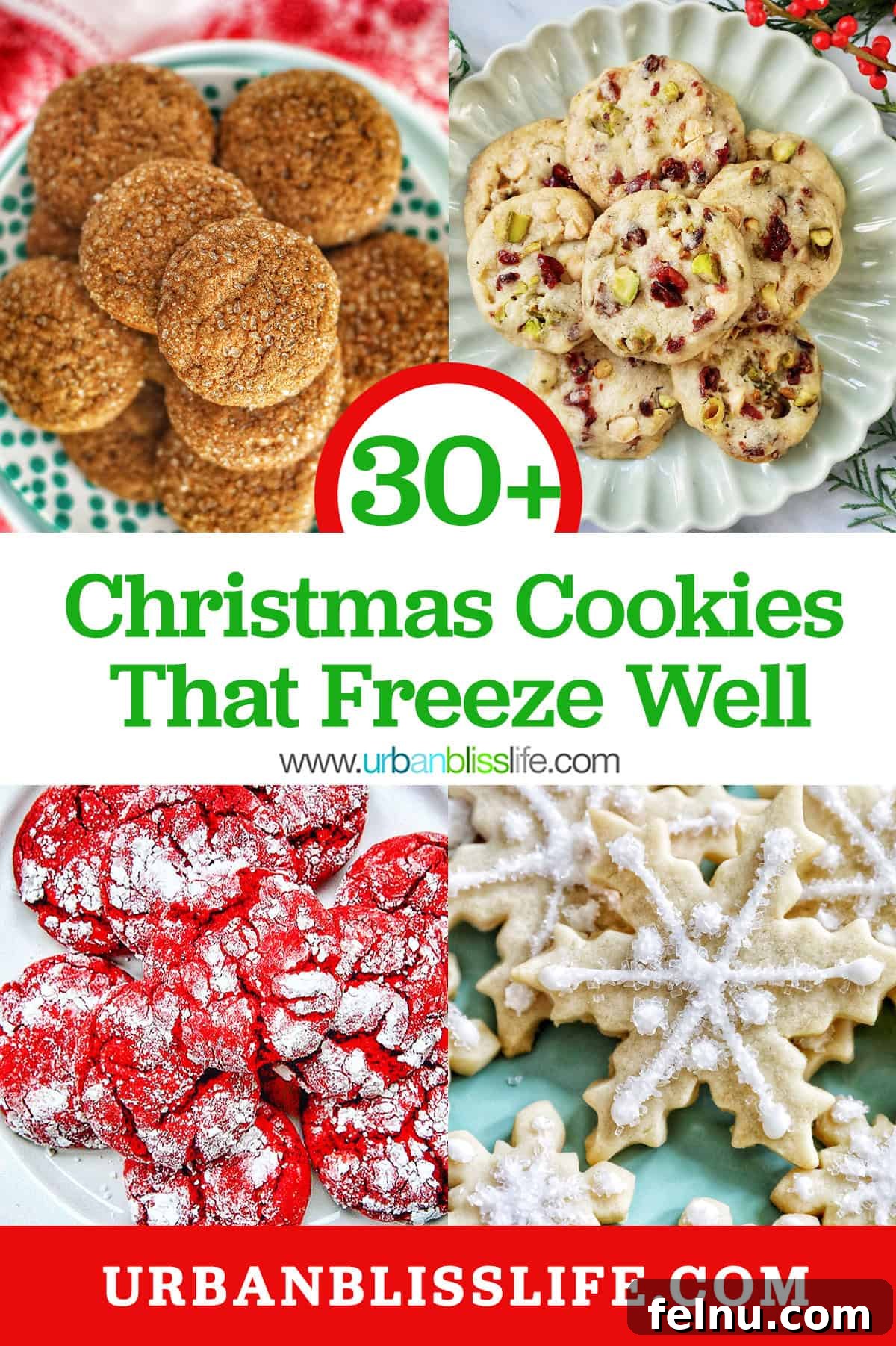 Bake Ahead Bliss: Delicious Christmas Cookies for Your Freezer 2 christmas cookies that freeze well, arranged beautifully for a holiday spread.