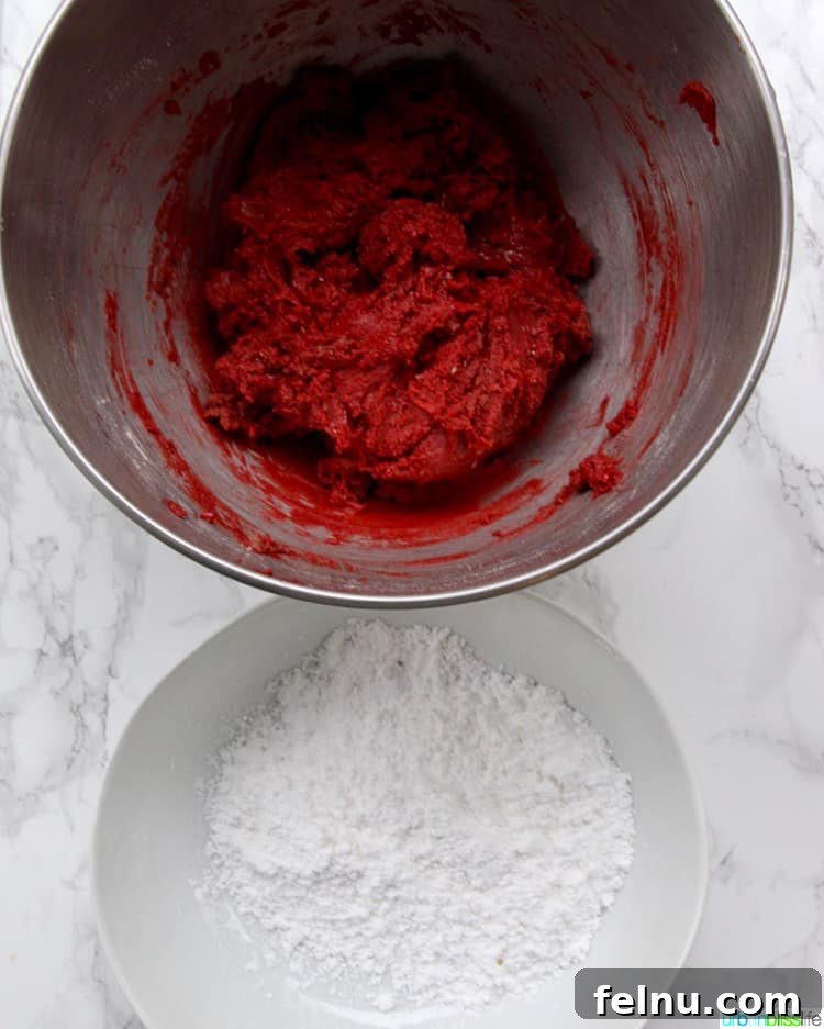 Red Velvet Crinkle Cookies
Sinfully Delicious Red Velvet Crinkle Cookies 6 Red velvet cookie dough and powdered sugar