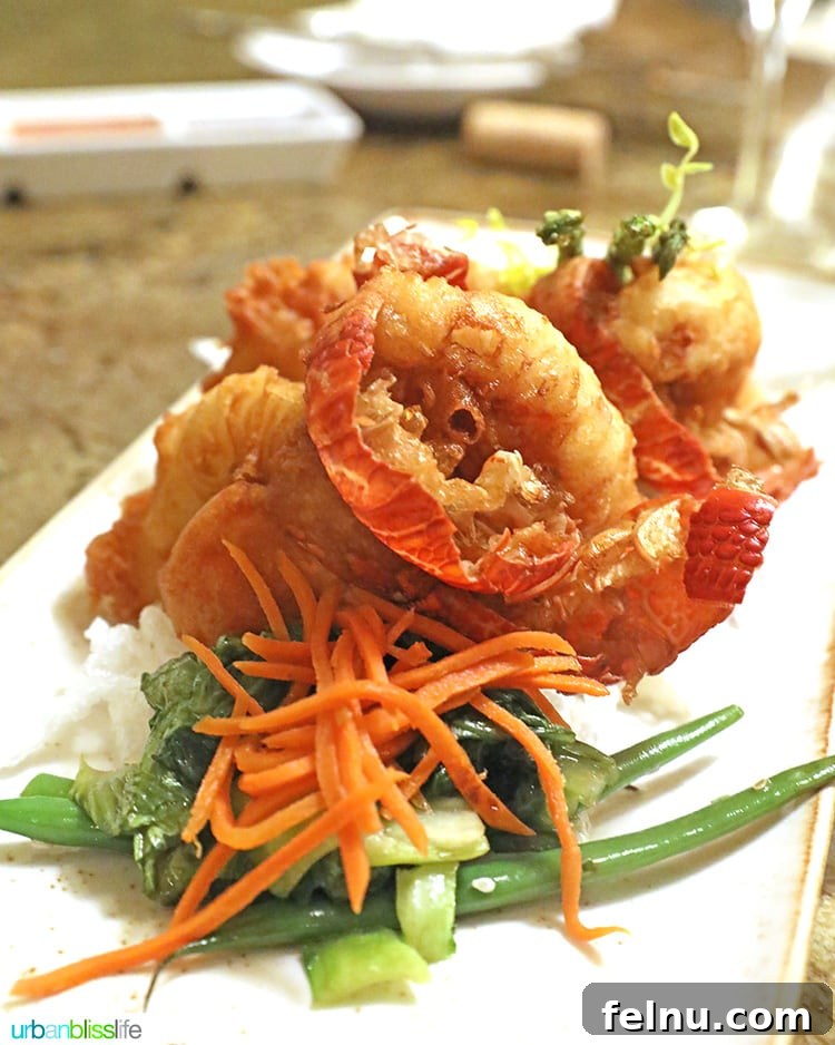 lobster at at Ko restaurant Fairmont Kea Lani Maui