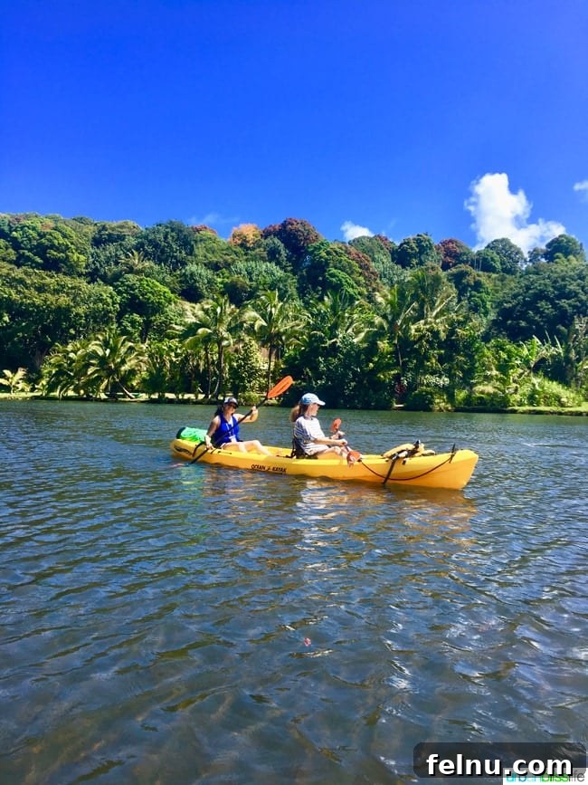 Kayaking in Kauai Hawaii on UrbanBlissLife.com