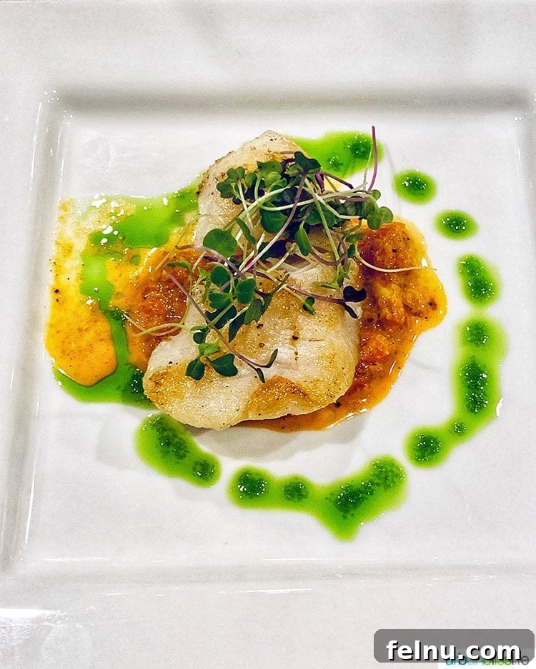 Top 10 Cannon Beach Adventures 13 Exquisite fish dish at Stephanie Inn Restaurant.
