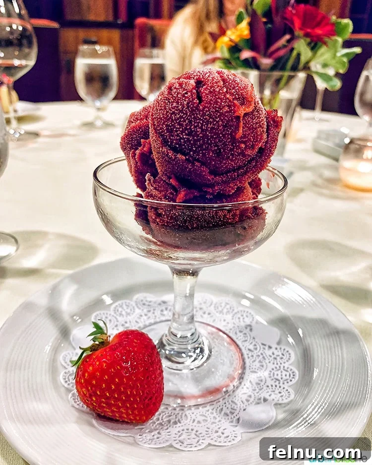Top 10 Cannon Beach Adventures 16 Refreshing sorbet at Stephanie Inn.