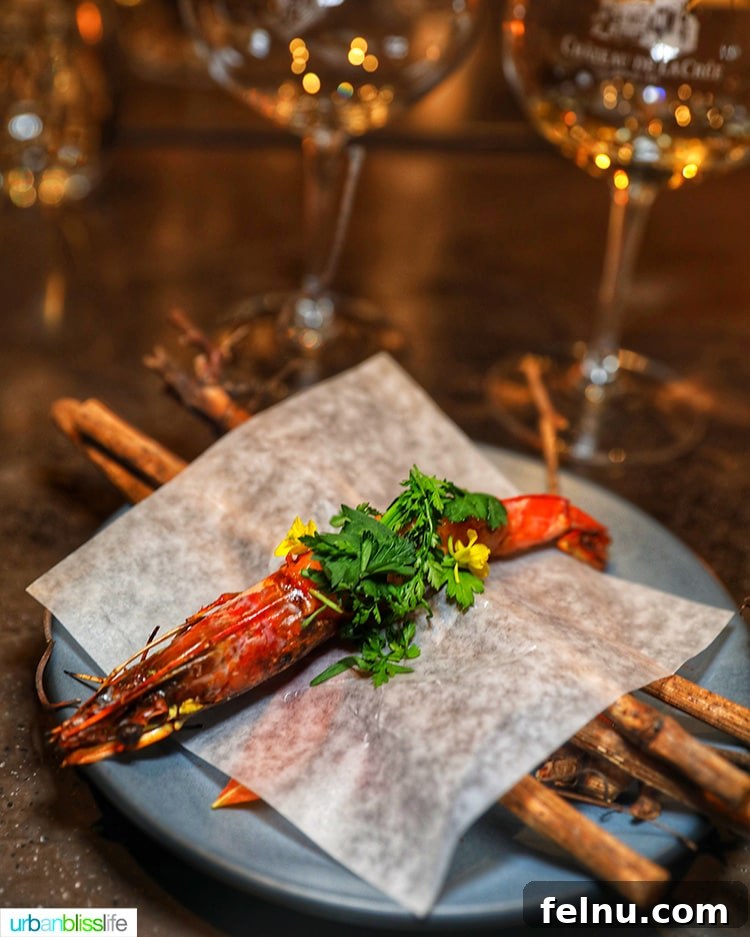 Domaine Serene's Lake Oswego Wine Lounge 12 head on prawn at Domaine Serene Wine Lounge Lake Oswego
