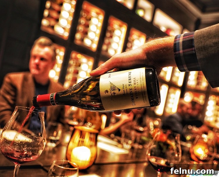 Domaine Serene's Lake Oswego Wine Lounge 10 red wine pour at Domaine Serene