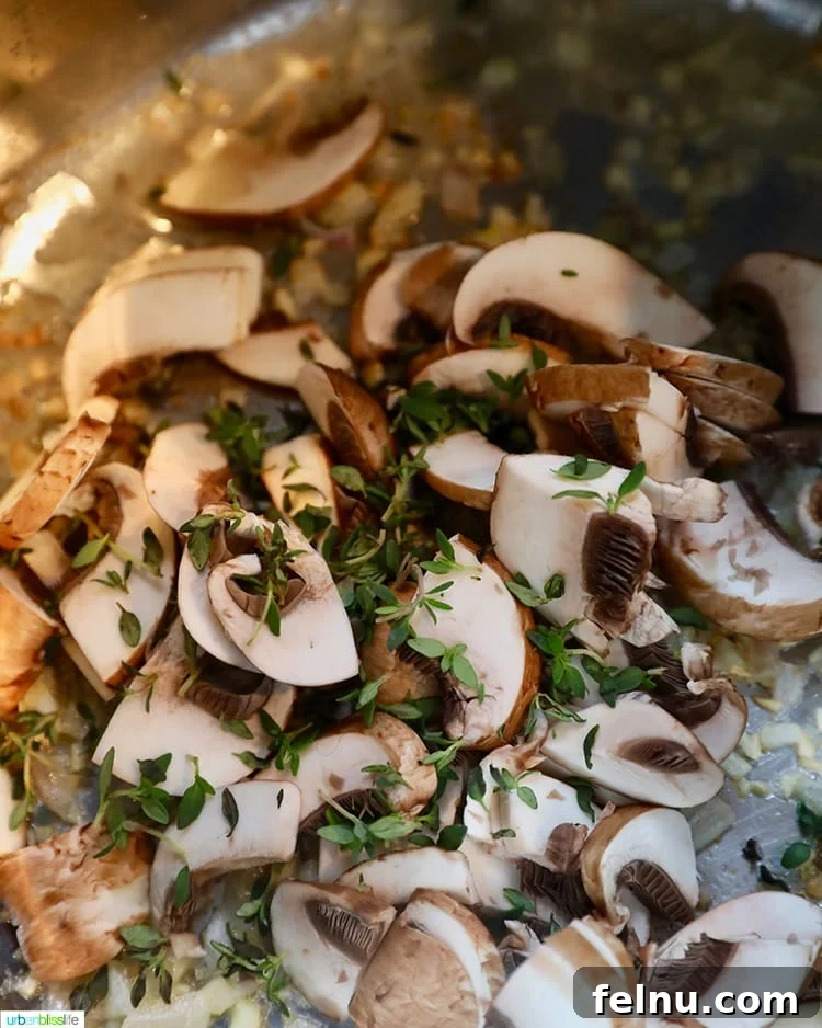 Mushroom Magic: Creamy Vegan Risotto in Minutes 7 Mushrooms cooking in an Instant Pot.