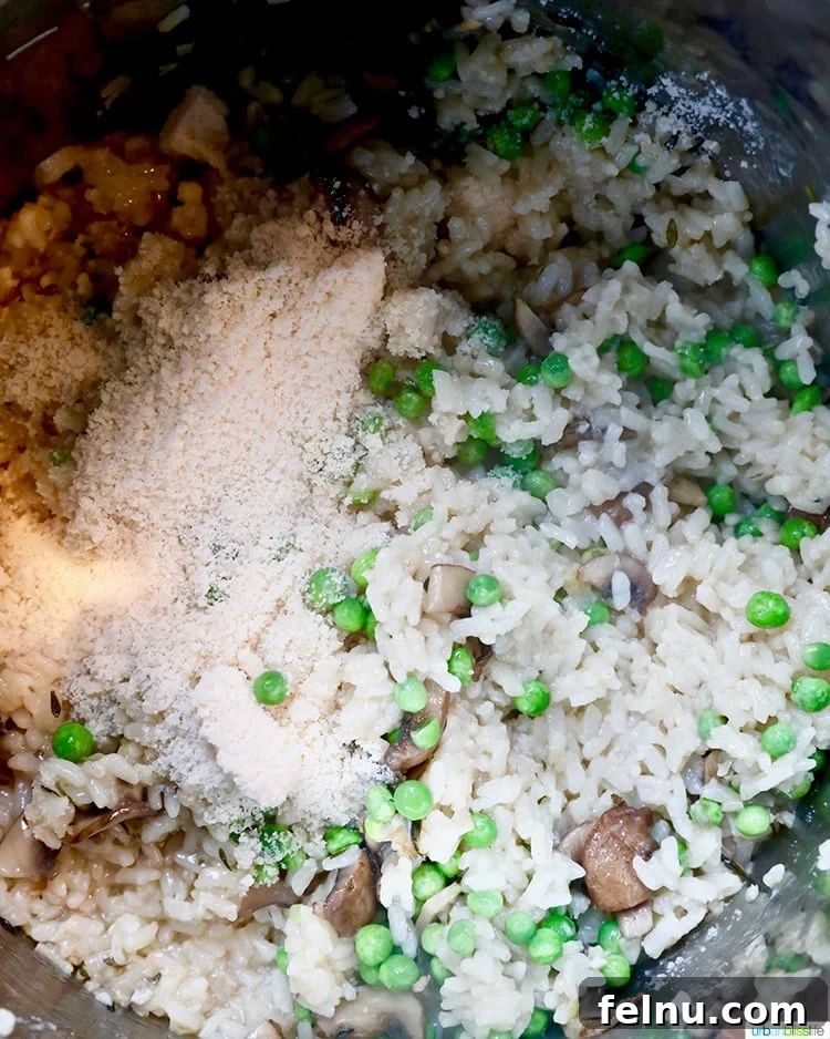 Mushroom Magic: Creamy Vegan Risotto in Minutes 10 Cooked risotto in an Instant Pot.