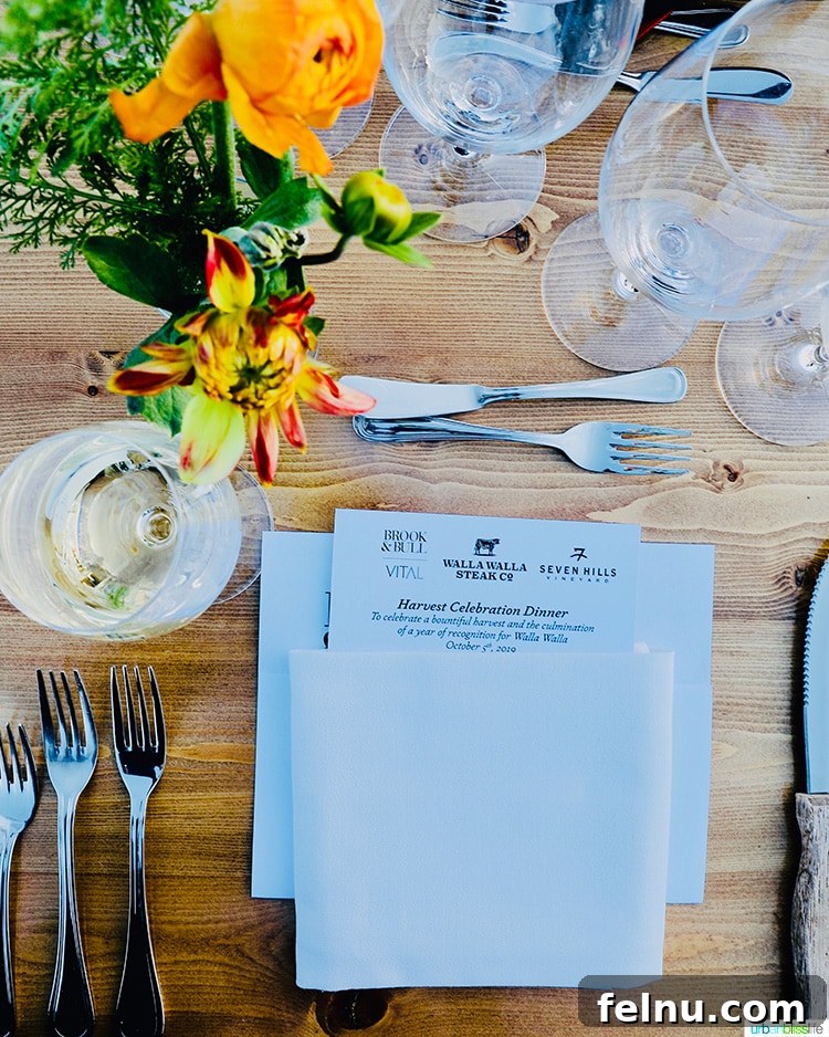 Top Walla Walla Experiences You Can't Miss 22 Menu at Harvest Celebration Dinner Walla Walla Vineyard