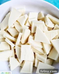 Valentine's Day Oreo Delights 12 broken pieces of white chocolate for baking