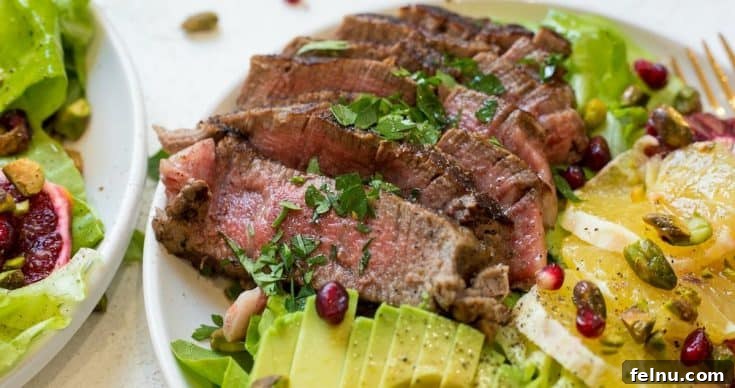 Steak with Citrus and Avocado Salad
