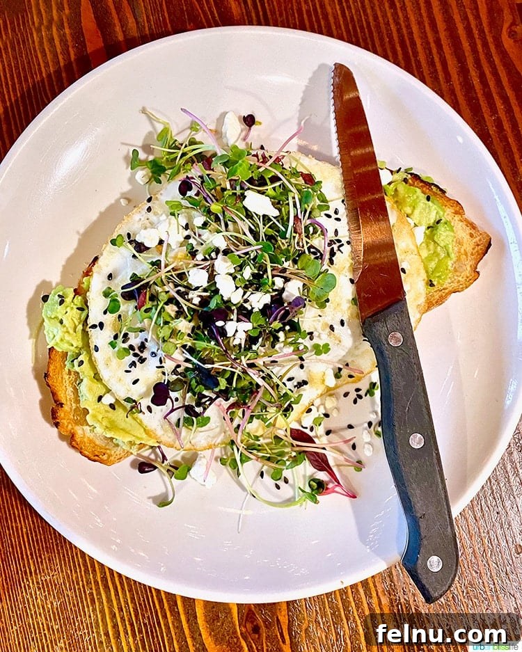 Delicious Avocado Toast at Brix Grill