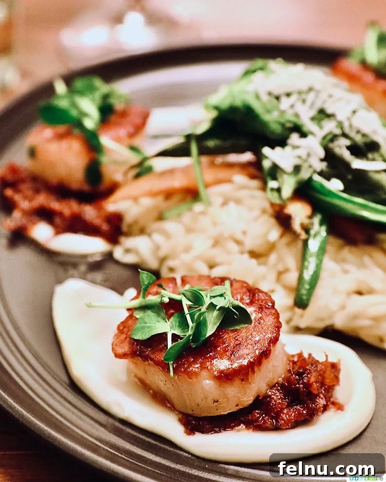 Seared Scallops at True Kitchen + Bar in Roseburg