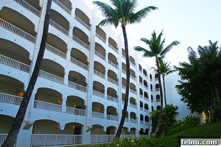 Fairmont Kea Lani: Maui's Premier Island Escape 5 Elegant white buildings of Fairmont Kea Lani against a tropical backdrop