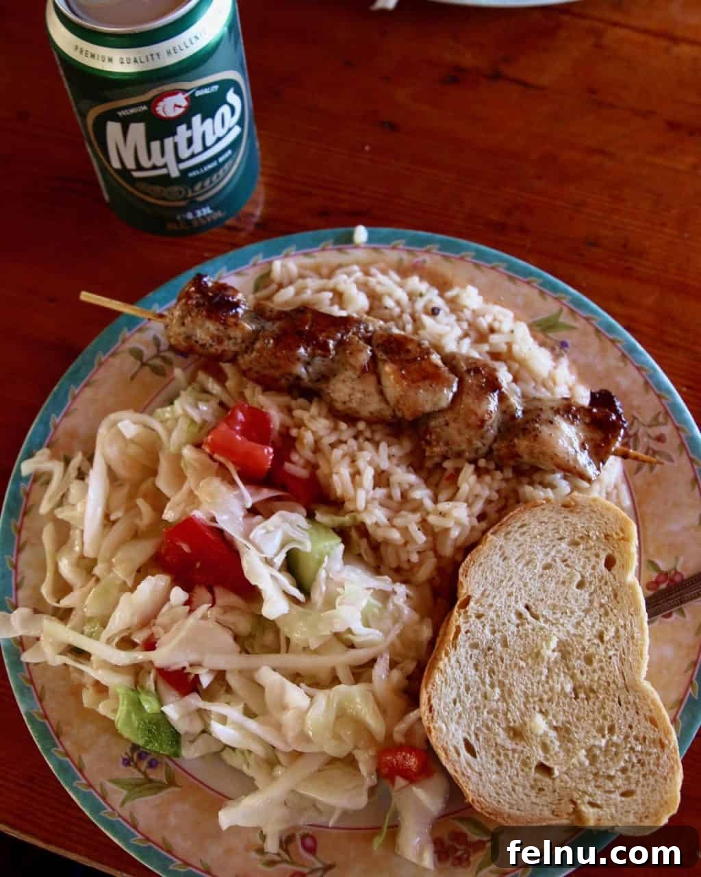 Perfect Homemade Greek Chicken Souvlaki 4 greek chicken souvlaki with greek beer