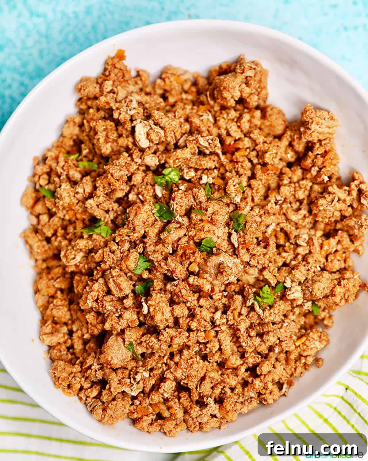 Instant Pot Fiesta Meat 2 Instant Pot Taco Meat in a bowl, ready to serve