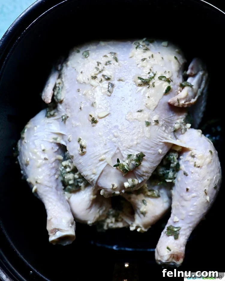 The Ultimate Air Fryer Roasted Chicken 6 Raw Air Fryer Rotisserie Chicken seasoned and ready to cook