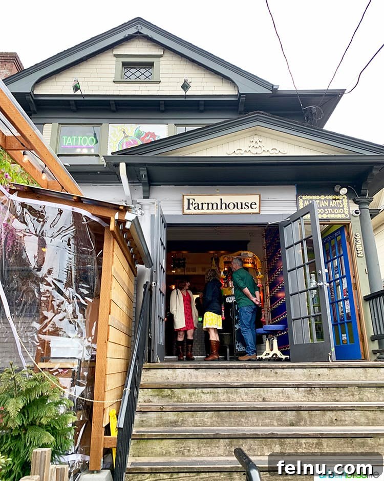 Portland's Farmhouse Table 13 Inviting exterior facade of Farmhouse Kitchen Portland, hinting at the vibrant and delicious experience within.