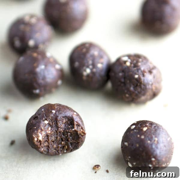 Chocolate No Bake Energy Bites