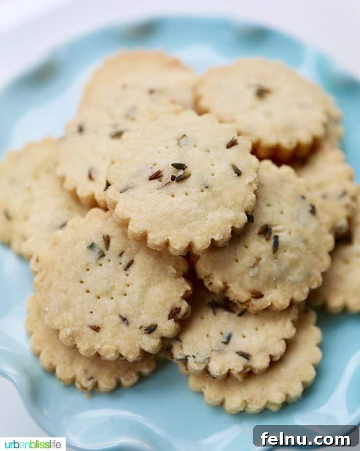 Lavender Shortbread Cookies