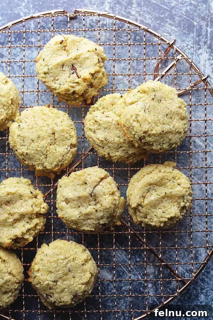 Keto Breakfast Cookies with almonds and hemp hearts