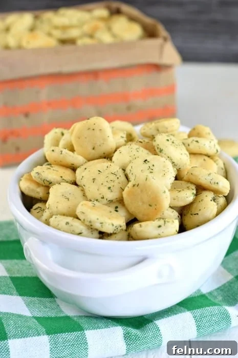 Ranch and Dill Oyster Cracker Snack