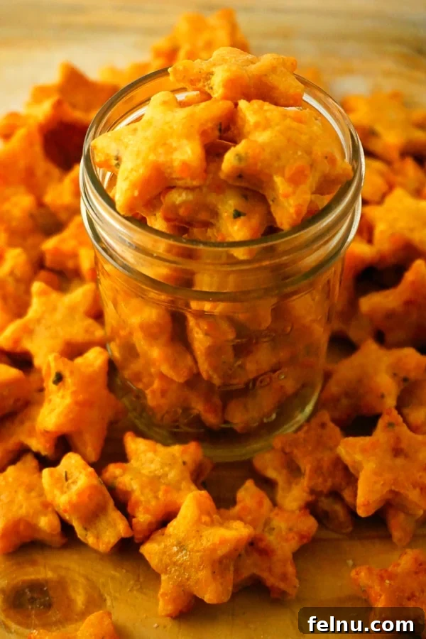 Spiced Cheddar Star Crackers