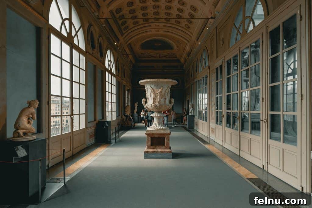 20 Virtual Journeys From The Comfort Of Your Home 19 The impressive architectural courtyard of the Uffizi Gallery in Florence