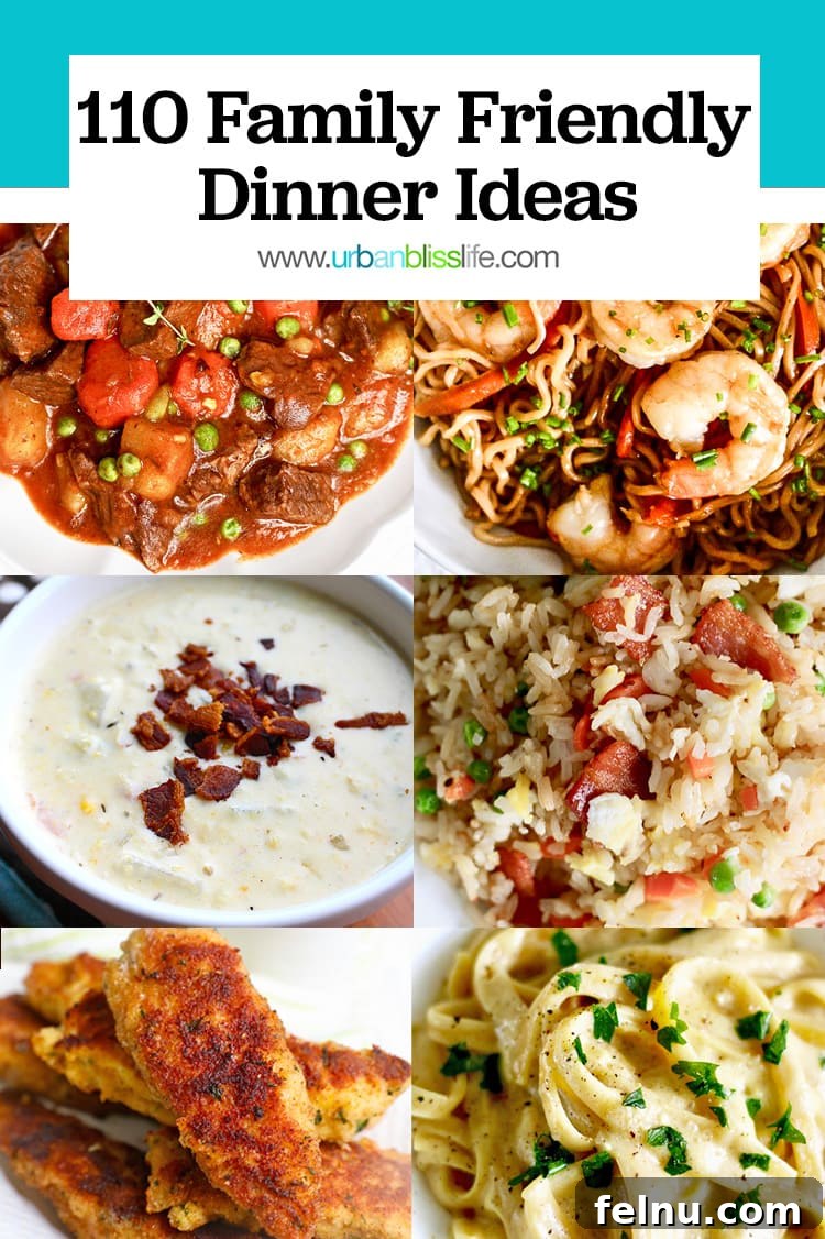Family-Friendly Dinner Delights: 110 Simple & Delicious Recipes 22 110 Family Friendly Dinner Ideas