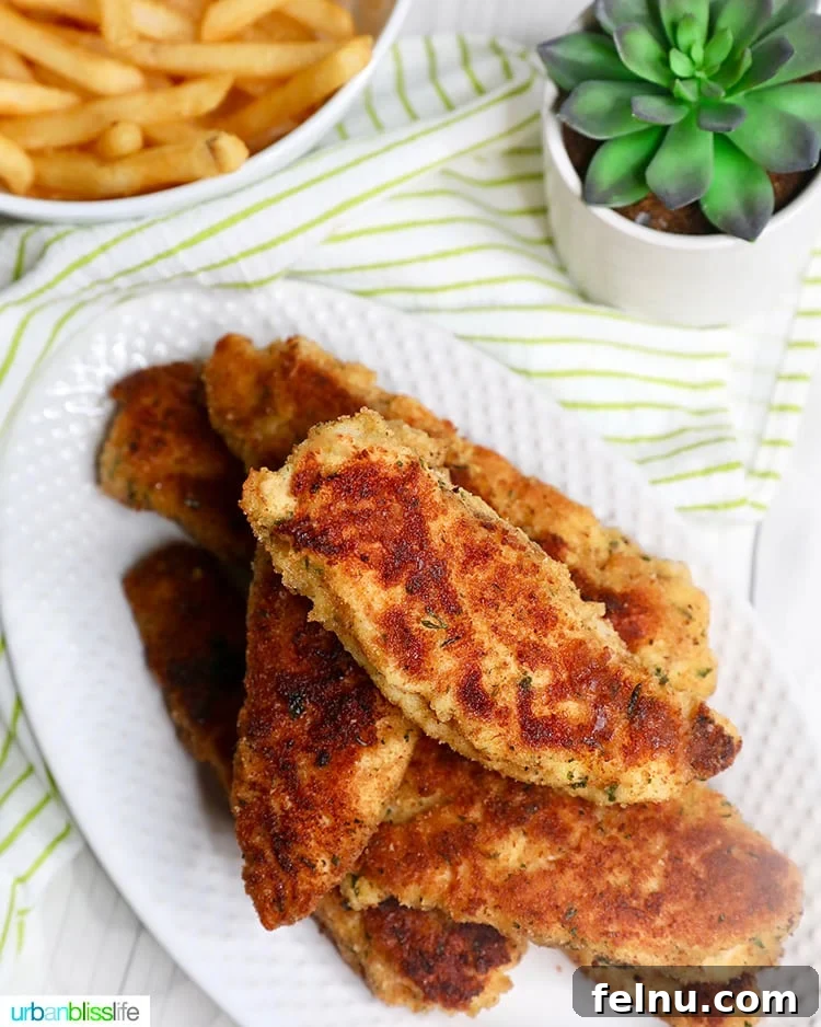 Breaded Chicken Tenders served with dipping sauce