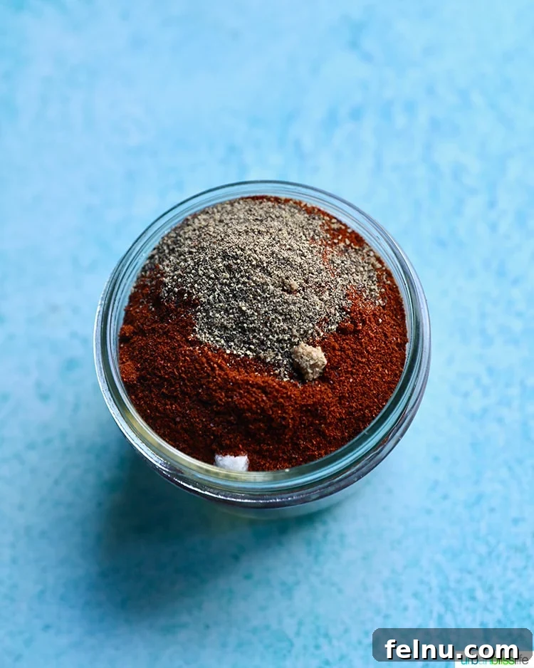 Flavor Bomb BBQ Rub 6 ingredients in mason jar of best dry rub