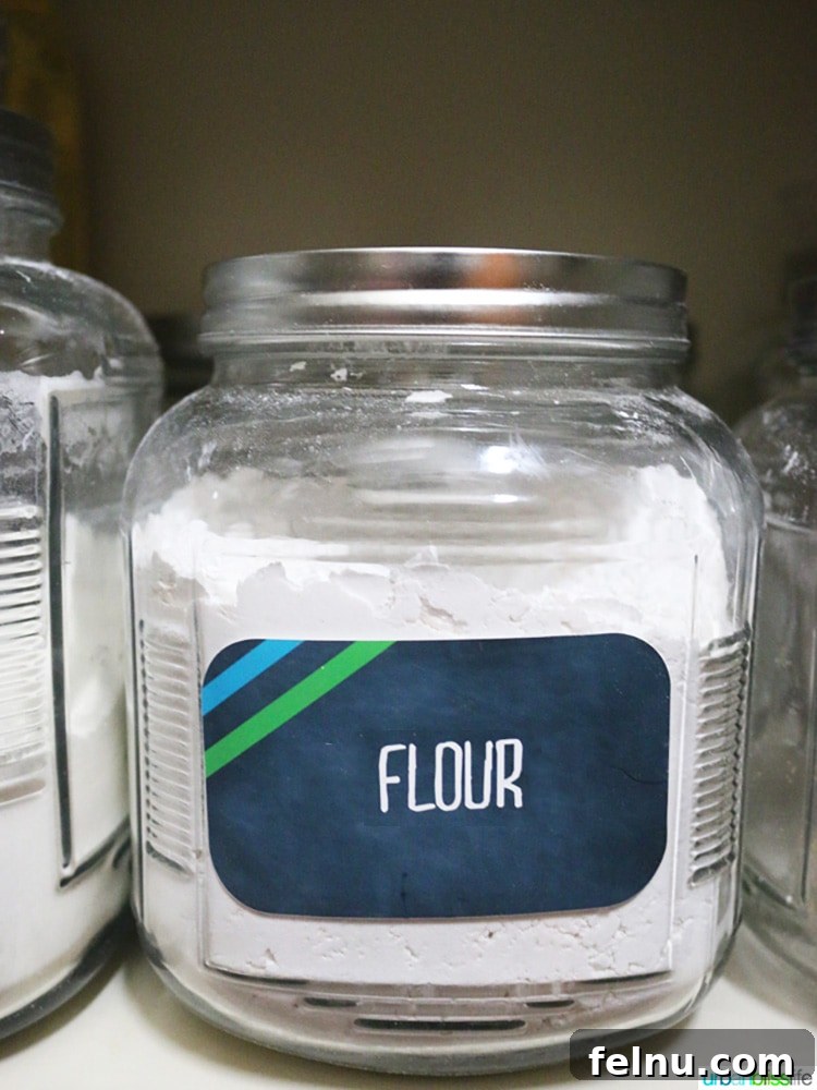 From Dough to Delight: 30+ Easy Homemade Breads 3 A bowl of flour, a key ingredient for baking bread.