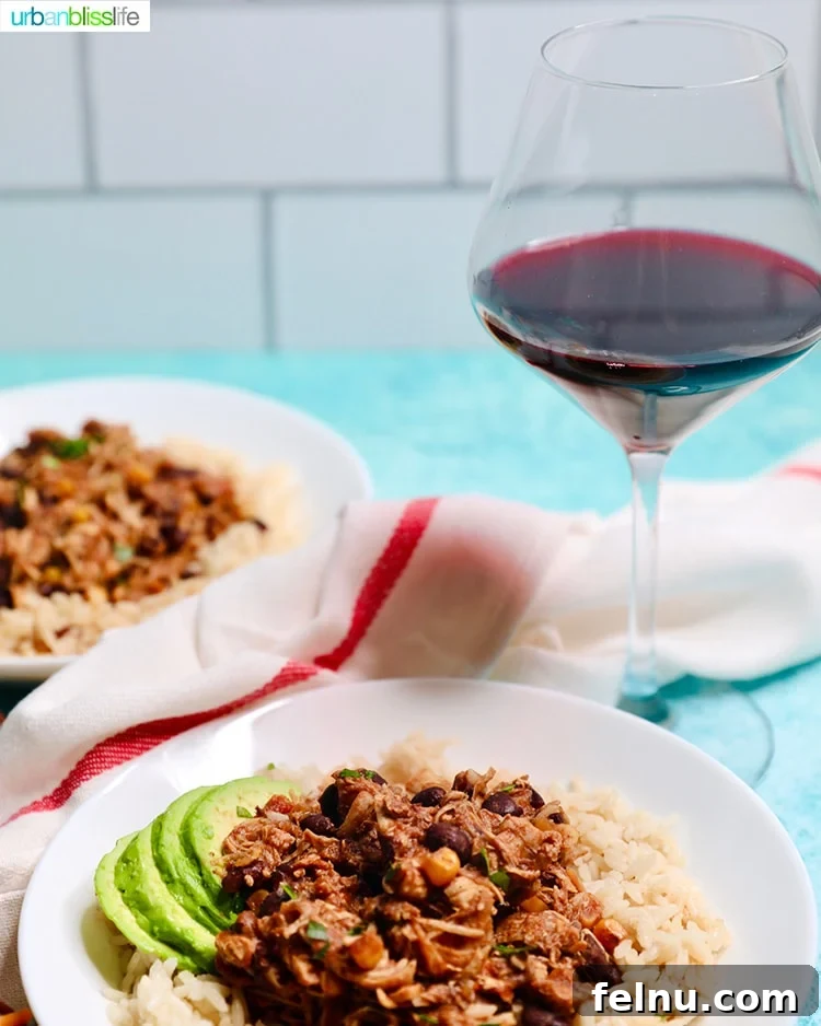 Fiesta Chicken Pressure Cooker Recipe 6 Fiesta Chicken with red wine pairing