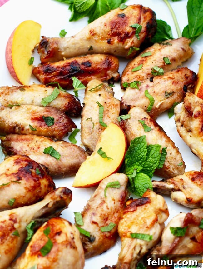 Peach Bourbon Grilled Chicken