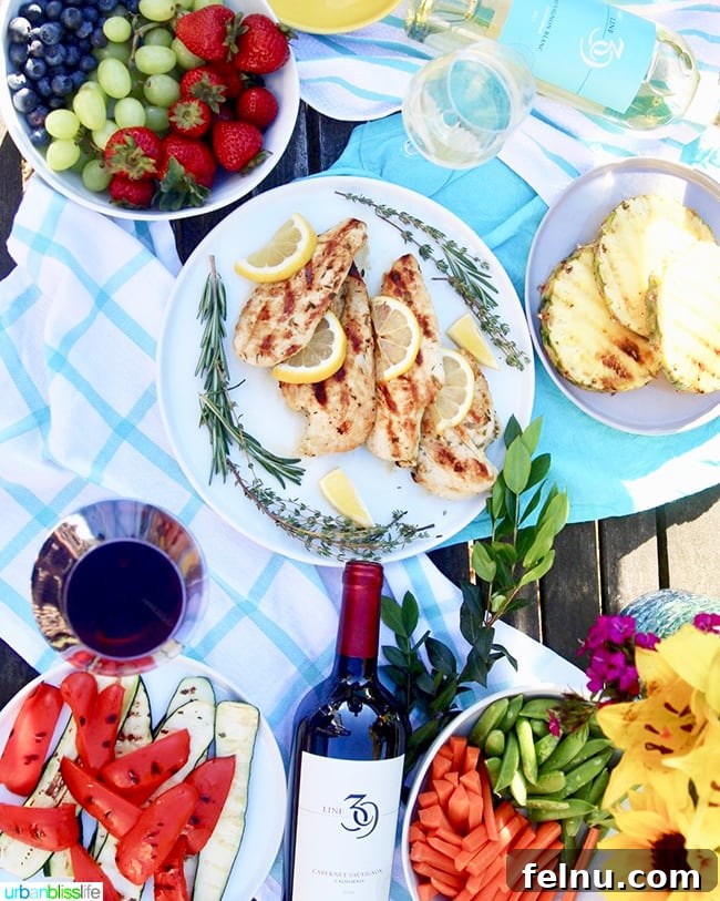 Simple Lemon Herb Grilled Chicken