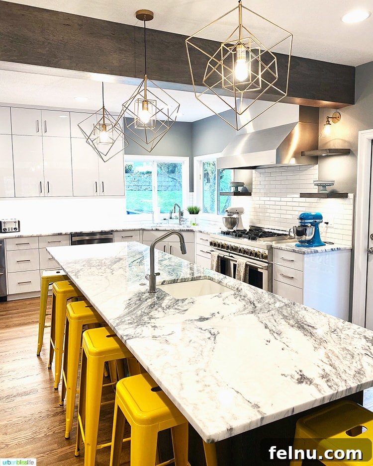 Portland Kitchen remodel before and after - Another view of the transformed kitchen space