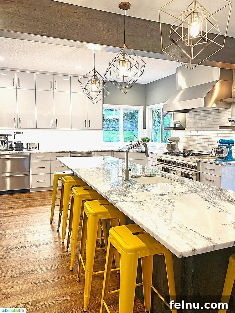Portland Kitchen remodel before and after - Stunning new kitchen view