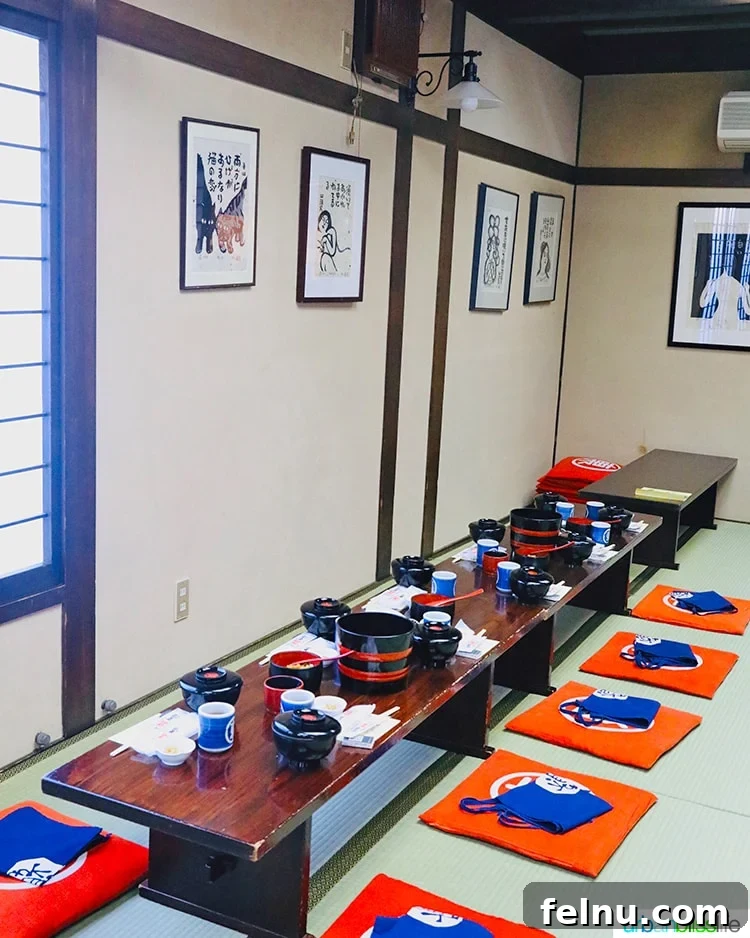 The Endless Noodles of Morioka: A Wanko Soba Adventure 5 Table setup ready for the Wanko Soba challenge at Azumaya Soba Shop